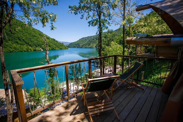 Glamping Bagrem na Jablaničkom jezeru