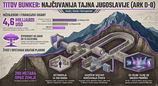 Titov bunker infografika
