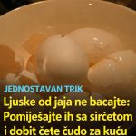 Ljuske od jaja ne bacajte: Pomiješajte ih sa sirćetom i napravite korisnu smjesu za dom Ljuske od jaja ne bacajte: Pomiješajte ih sa sirćetom i napravite korisnu smjesu za dom - featured image