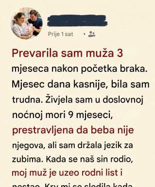 Ispovest žene koja je priznala prevaru: Reakcija njenog supruga nakon porođaja promenila je sve Ispovest žene koja je priznala prevaru: Reakcija njenog supruga nakon porođaja promenila je sve - featured image